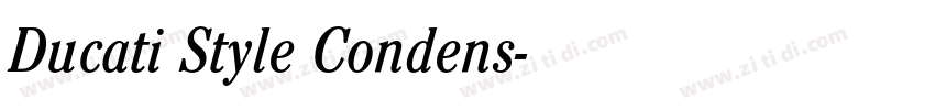 Ducati Style Condens字体转换